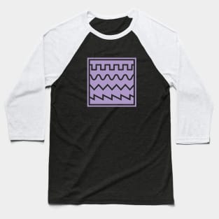 Synthesizer Waveforms Purple Baseball T-Shirt